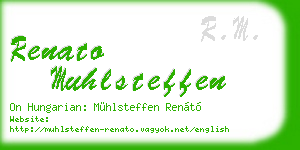 renato muhlsteffen business card
