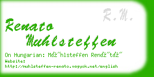 renato muhlsteffen business card